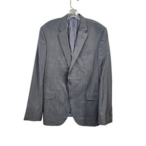 Jack Victor Men's Wool Suit Jacket Blazer Ford SPJ Size 44L Grey‎ Zignone Fabric